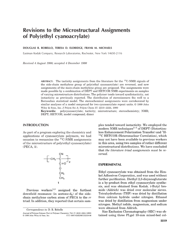 Poly ethyl store cyanoacrylate